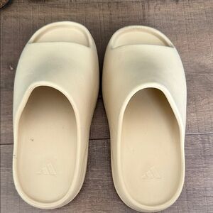 Adidas Beige Slide Sandals
